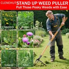 Weeder Puller Stand Up Weed Tool Handle Claw Garden Outdoor Root Remover Killer