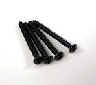 Fender Neck Mounting Screws Black 4-pack Strat  Tele  P J Bass Guitar Universal