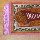 Antique 1900s Indiana University Hoosiers Football Tobacco Silk Felt Fringe