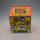 Vintage 1968 Tin Mattel Clown Jack In The Box Toy Wind Up 1960s Pop Up See