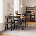 5pcs Dining Table Set kitchen Table With Upholstered Chair Dining Room Table Set
