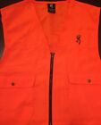 Browning Hunting Safety Vest For Adult - Blaze Orange - Sizes In M  L  Xl  2xl