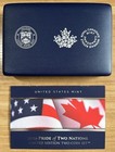 2019 Pride Of Two Nations Set  Reverse Proof Silver Eagle   Modified Maple Leaf 