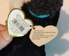 Ty Beanie Boo Silk Tracey The Dog Beanie Boo s Collection 6  Blue Bow W Tags
