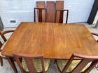 Vintage Mid-century Modern Lenoir Dining Table   Chair Set Mcm Retro