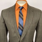 Vintage 50s 60s Marx Made Blazer Jacket Mens Suit Sport Coat Wool Plaid Mcm 44