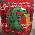 33 Degrees Men s Ugly Christmas  Dragon Sweater Size Xl  Extra Large