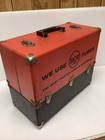 Vintage Rca Electron Vacuum Tube Radio Repairman Carry Caddy Case Tool Box empty