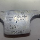 George F  Cake Co  Berkeley Ca Thumbcuffs W  Key  Very Rare