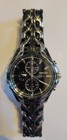 Seiko Solar Chronograph Alarm Date Men s Black Dial Steel Bracelet Watch
