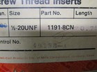10 New Helicoil  1 2 -20 X 3 4  Long Stainless Steel Thread Inserts Usa