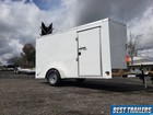 2025 White 6 X 12 Economy Series Enclosed Cargo Trailer W Ramp