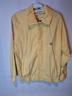 Dinos Yellow Lightweight Windbreaker Jacket Men s Size L Embroidered Logo Zip