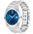 Movado Bold Quest 40mm Case With Seafoam Blue Dial Stainless Steel Men s  Watch