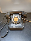Vintage Mcm Stromberg Carlson Phone Rotary Dial Black Desk Model 1243 Telephone