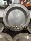 Vintage Set Of 8 Pewter 10    Dinner Plates And Charger 12    Fb Touchmark