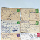 Lot Of 14 Vintage 1940s   1950s Postcard Florida Linen Postmarked Travel