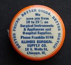 Chicago Illinois Surgical Antique Celluloid Advertising Tape Measure   Measuring