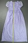 Handmade Girls 10-12 Lavender Prairie Maxi Dress Cottagecore Floral Short Sleeve