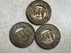 Lot Of 3 Seattle Trans Transit Fare Tokens Slot Arcade Token T2222