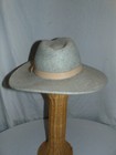 Wool Felt Wide Brim Fedora Hat Women s Or Men s 22  Small   Medium