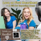 Love At First Heartbeat Ultrasound Picture Frame  Baby Announcement With Chan   