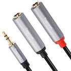 3 5mm To Dual 6 35mm Y-adapter Splitter 0 6 Feet 3 5mm 1 8 Inch Trs Stereo