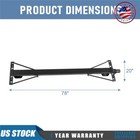 New 298707 Steel Rear Electric Stabilizer Jack With Exterior Switch Black