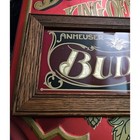 1979 Anheuser Busch Budweiser Beer Wood Framed Mirror Wall Sign 14  6 5 Inches
