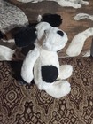 Jellycat London 12    Medium Bashful Puppy Dog Black   White Stuffed Animal Plush