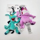 Disney Store Japan Pain   Panic Plush Keychain Bag Charm Set Hercules Villains