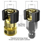 Pressure Washer Adapter Set Quick Connect Kitm22 14mm X 3 8  Male Plug Female So