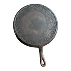 Cast Iron Shallow Vintage Unknown Brand Cast Iron Made Usa Oiled Heavy Dish  G