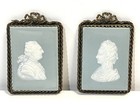 Vintage Or Antique Pair Of Framed Cameos
