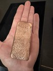 One 20-22oz  Pure 999 Fine Copper Bar   1lb 4oz   Pure Hand Poured Fine Copper