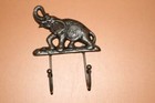 Birthday Gift Elephant Home Decor Cast Iron Wall Hooks  2 Items - H-118