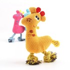 Interactive Plush Dog Chew Toy Fleece Squeak Pet Play Product For Puppy