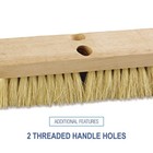 Boardwalk 3210 10  Brush 2  White Tampico Bristles Deck Brush Head New