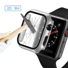 Tempered Glass Pc Protect Cover For Apple Watch 42mm 46mm 38 40 44 41 45mm Case