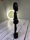 Vintage Hand-carved Ebony Wood African 12in Sculpture African Tribal Folk Art 