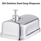 1pc Soap Dispenser Wall Mount Stainless Steel Manual Liquid Pump 800ml