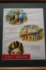 Antique Original C 1933 Cigar Advertising Poster Fortune Mag 15 5 x 18 5  Framed