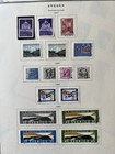 Sweden Stamp Collection 1960-1967 Vintage Mostly Used Stamps 9 Album Pages