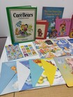 Vintage Care Bears Greeting Cards  Coloring Book  Wrapping Paper   Stickers Lot