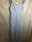 Dj-jaz Dress 18 Blue Rhinestone Tuille Rouch Formal Gown Mother Bride Evening
