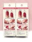 Kiss Impress No Glue Press-on Nails Manicure Short Purple Silver Glitter Lot Of2