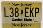 Set Of 2 New Jersey Flat Garden State L38 Ekp License Plate 2021 Pair Nj