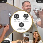 Shower Mirror  Shower Mirror Fogless For Shaving With A Removable Razor Holder -