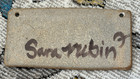 Shalom Studio Art Pottery Wall Hanging Plaque Signed Artist Sara Rubin Judaica