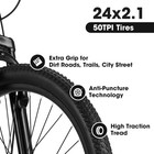S24103  24 Inch Mountain Bike For Teenagers Girls Women  Shimano 21 Speeds With 